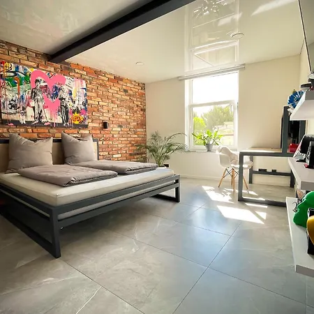 דירה Design Loft - Parkplatz, Wlan, Netflix, Ps4, Heimkino הרפורד